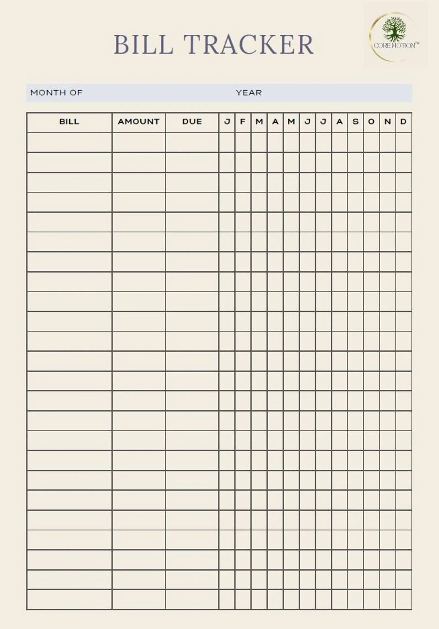 COREMOTION Life Planner