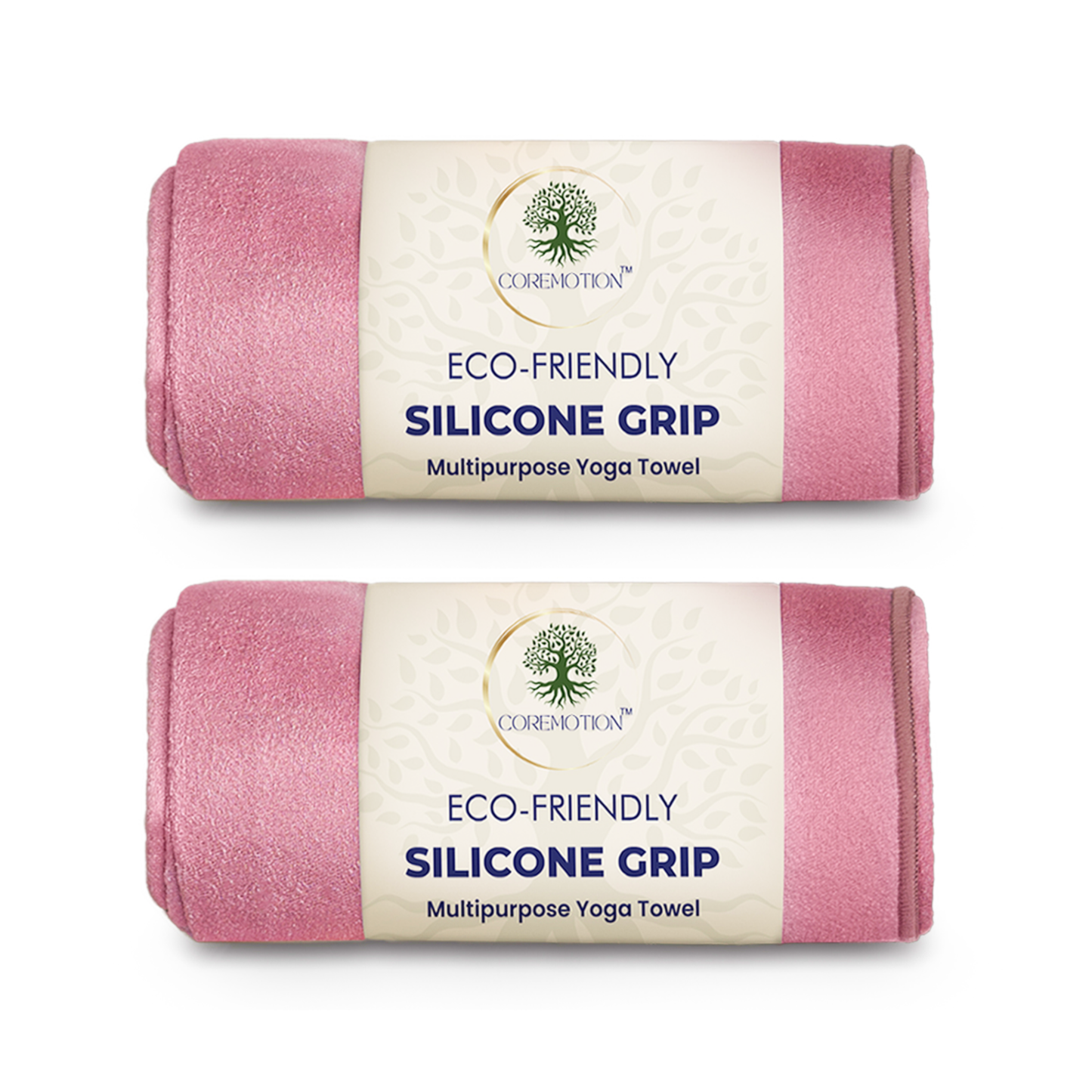 Pack of 2 - Yoga Mat Towel for Hot Yoga Non Slip (72"x26.5")