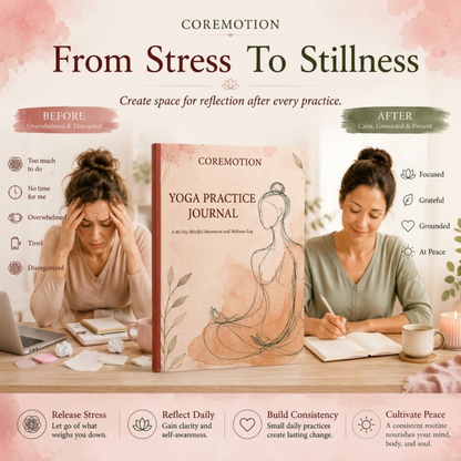 Coremotion Yoga Practice Journal – 60 Days of Mindful Movement & Wellness