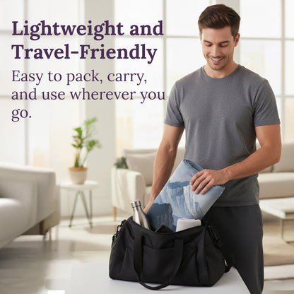 Mountain Non Slip Yoga Towel – Microfiber, Silicone Grip, (72"x 26.5")