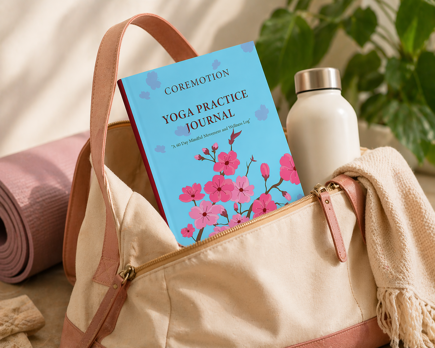 Floral life planner for personal growth and mindful living