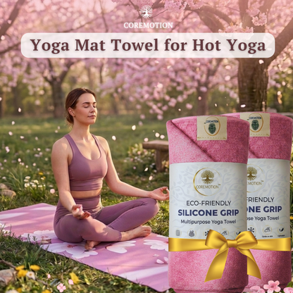 Pack of 2 - Yoga Mat Towel for Hot Yoga Non Slip (72"x26.5")