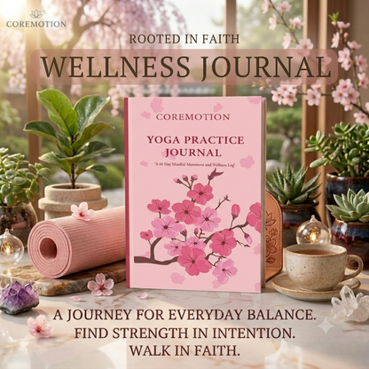 COREMOTION Yoga Practice Journal: A 60 Day Mindful Movement and Wellness Log - Pink