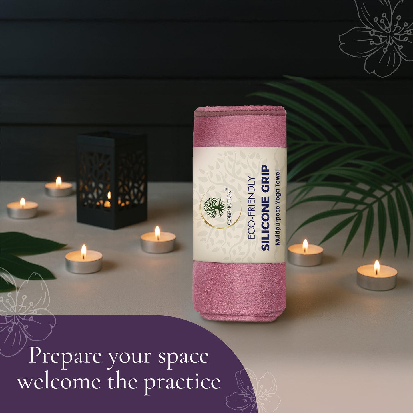 Yoga Mat Towel for Hot Yoga Non Slip