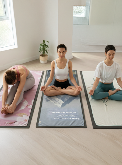 Non-slip yoga mat for beginners and experienced practitioners
