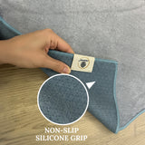 Premium yoga mat with silicone grip technology