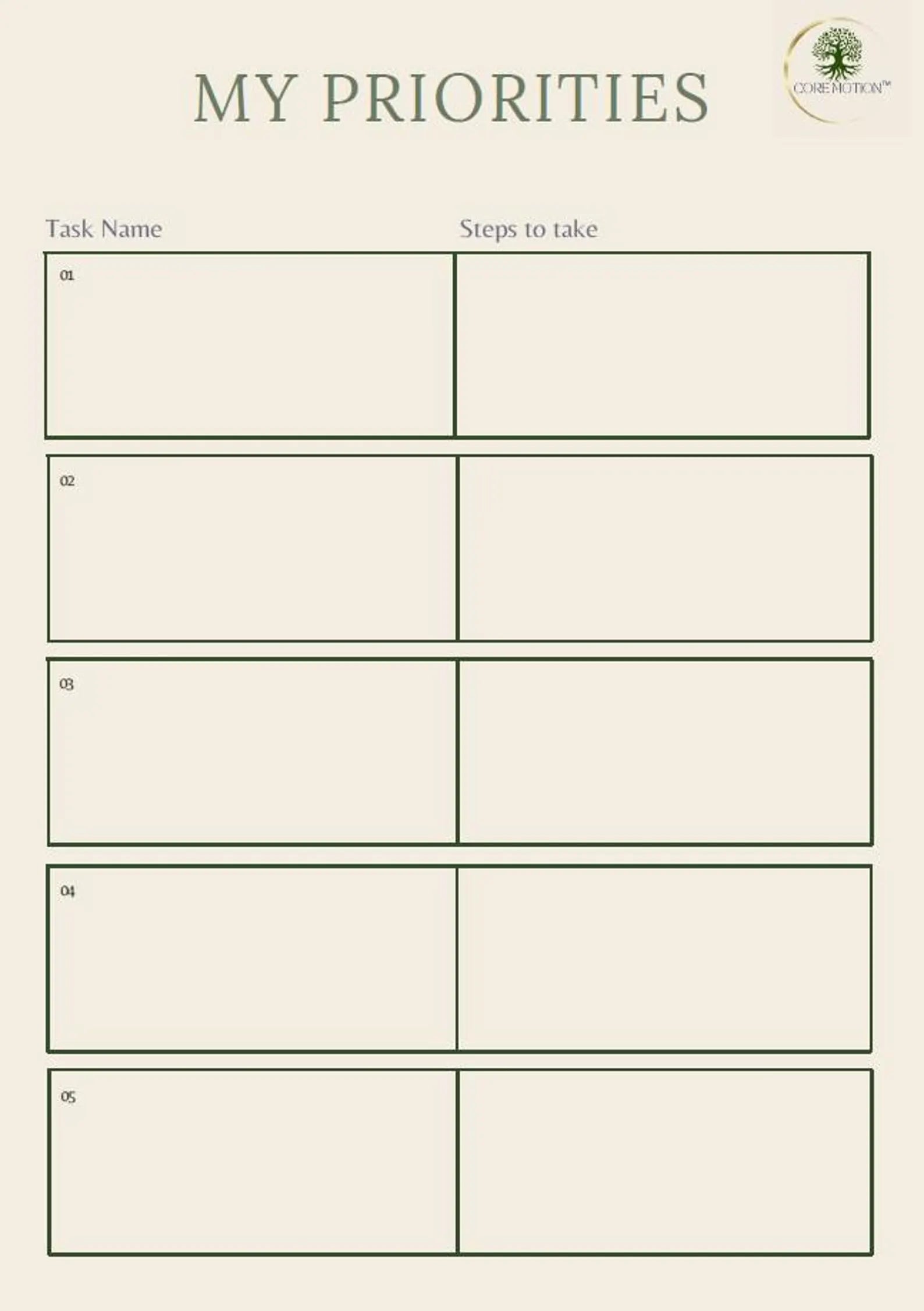 Motivational life planner for organization and long-term success