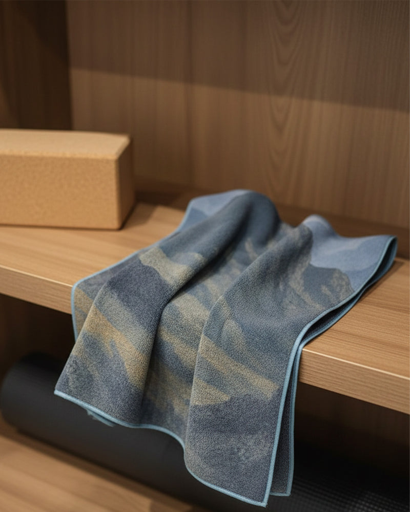Super absorbent yoga towel for sweaty workouts